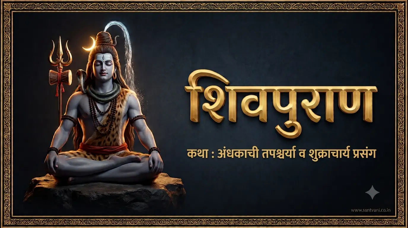 अंधकाची तपश्चर्या व स्वैराचार शिवपुराण युद्ध खंड कथा २४ ब