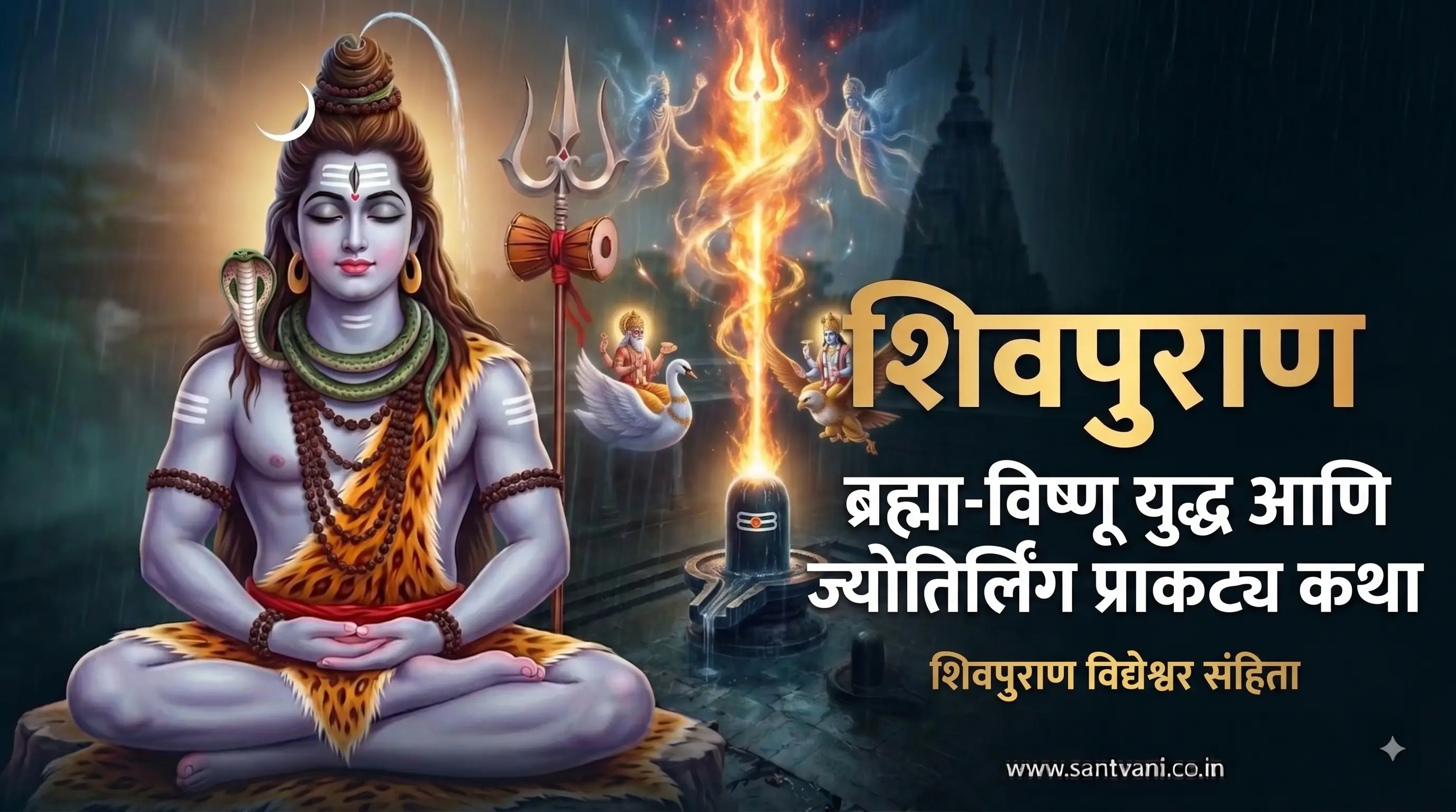 ब्रह्मा-विष्णू युद्ध आणि ज्योतिर्लिंग प्राकट्य कथा