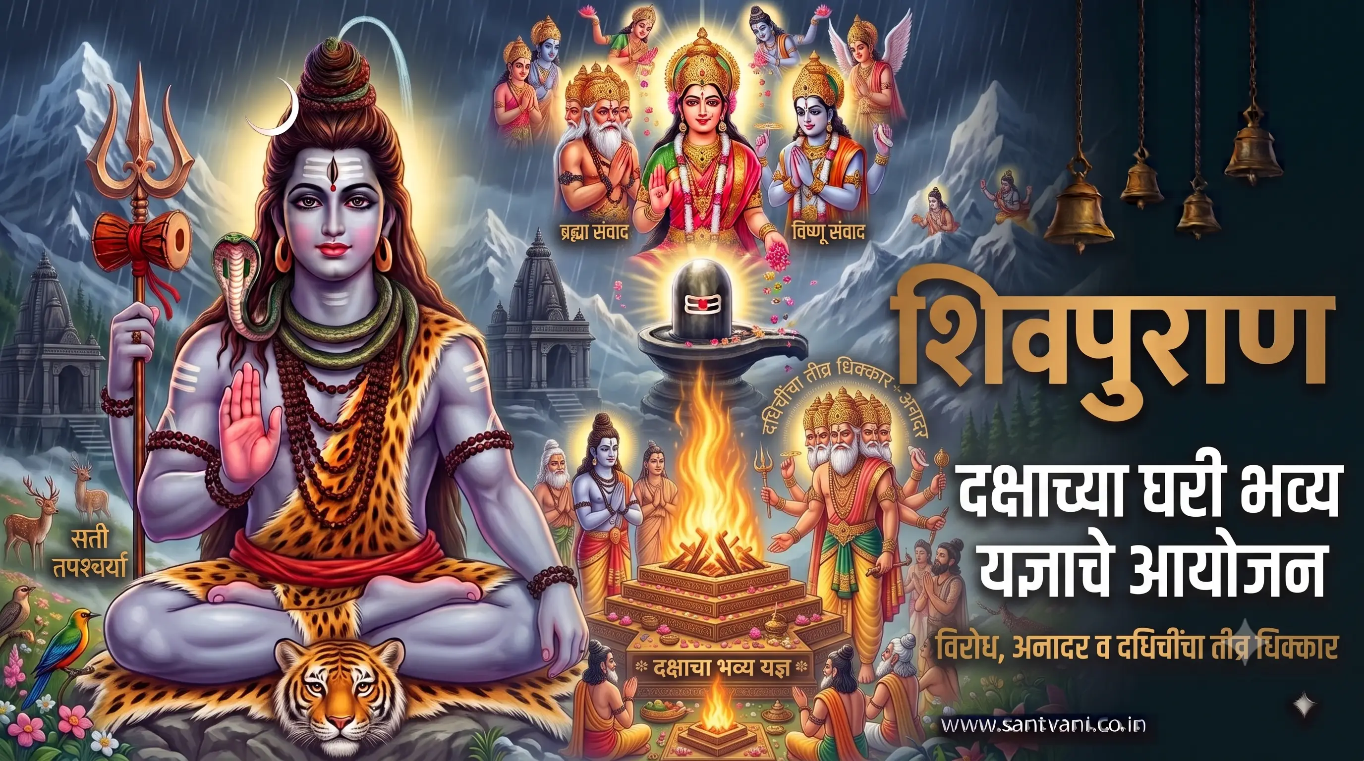 दक्षाच्या घरी भव्य यज्ञाचे आयोजन