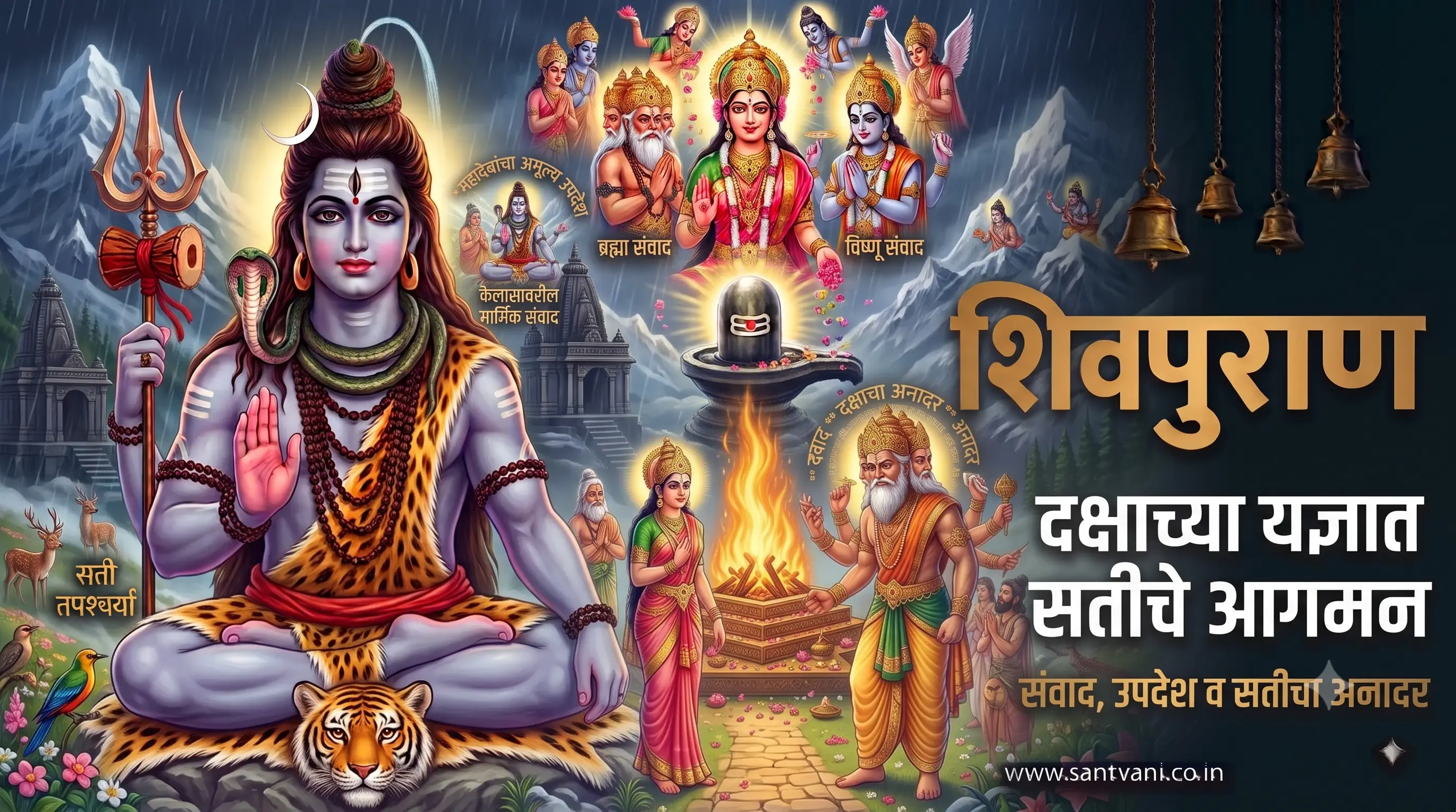 दक्षाच्या यज्ञात माता सतीचे आगमन