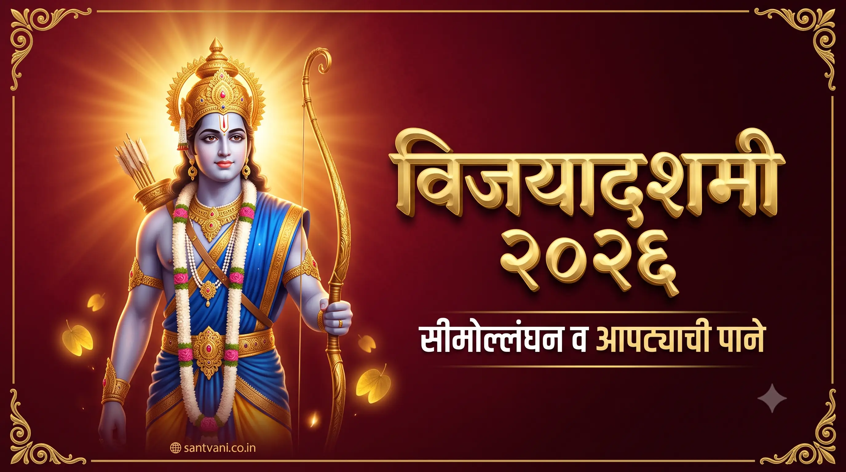 विजयादशमी दसरा सीमोल्लंघन आपट्याची पाने