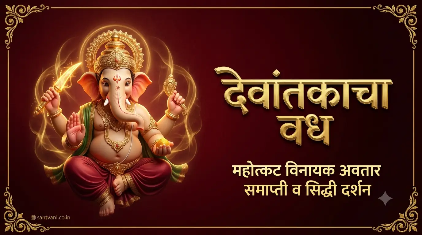 देवांतकाचा वध महोत्कट विनायक गणेश पुराण क्रीडा खंड कथा