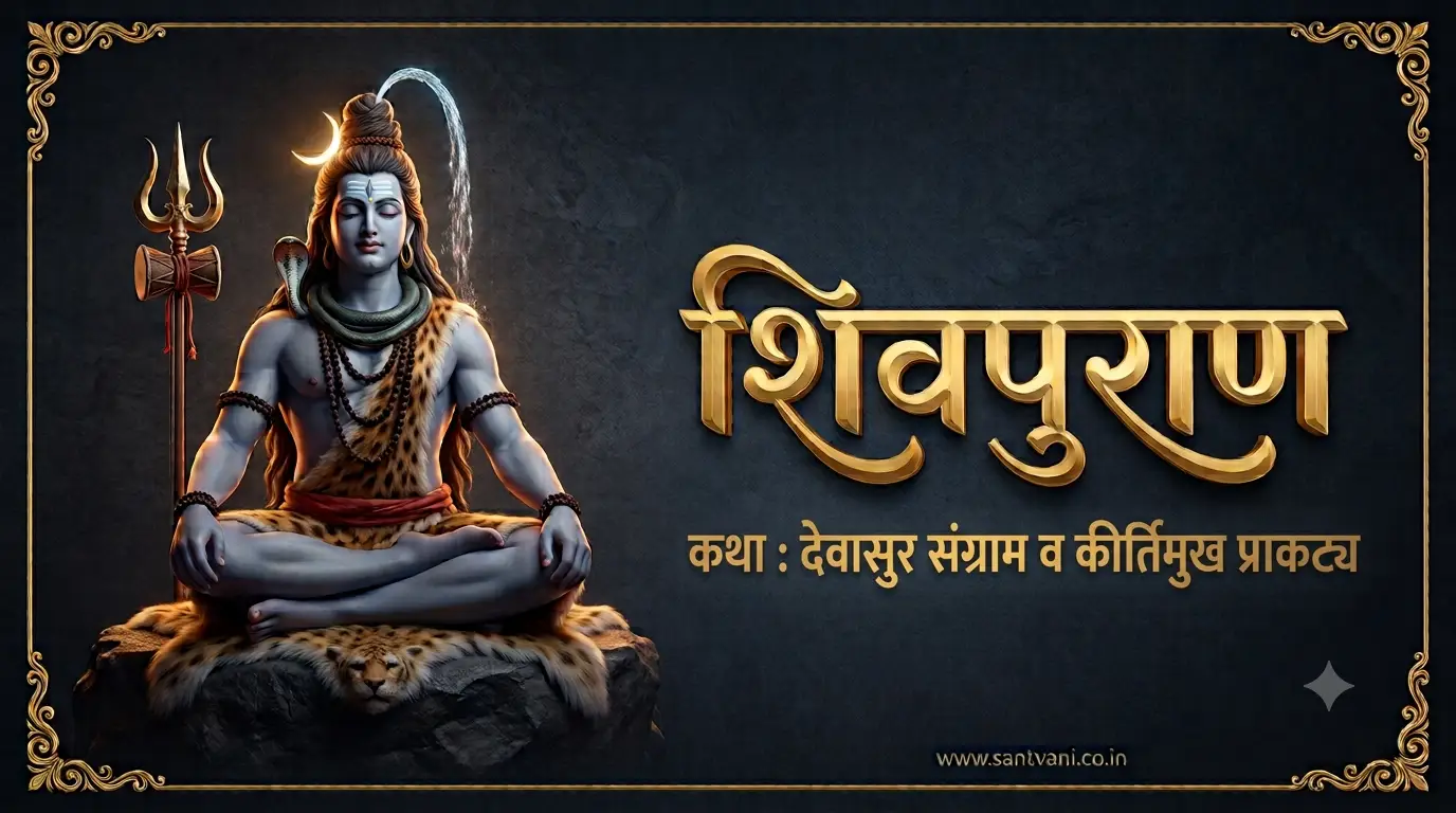 देवासुर संग्राम व कीर्तिमुख उत्पत्ती शिवपुराण युद्ध खंड कथा २२ ब