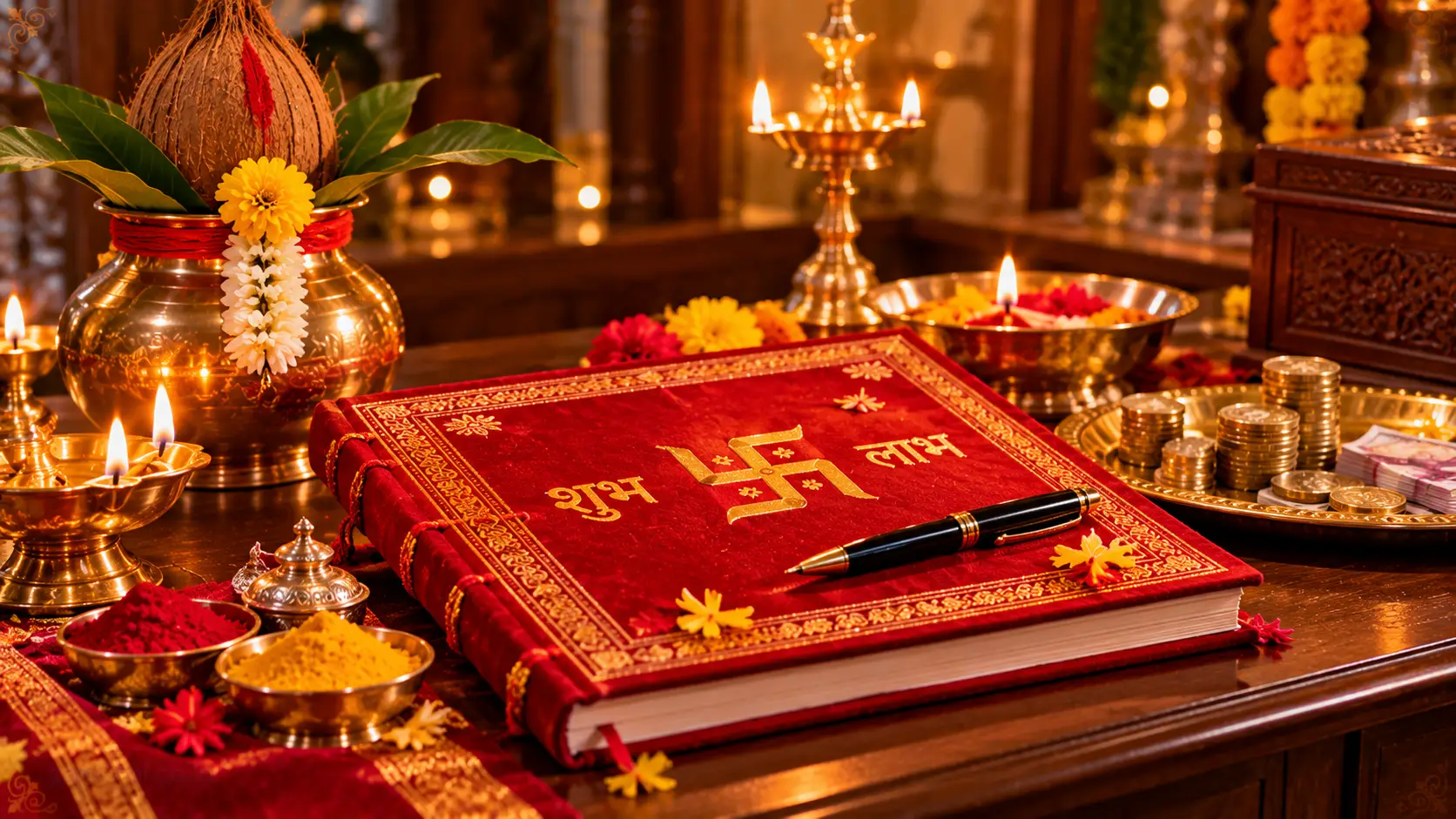 दिवाळी पाडव्याला वही-पूजन आणि नवीन वर्षाचा आरंभ