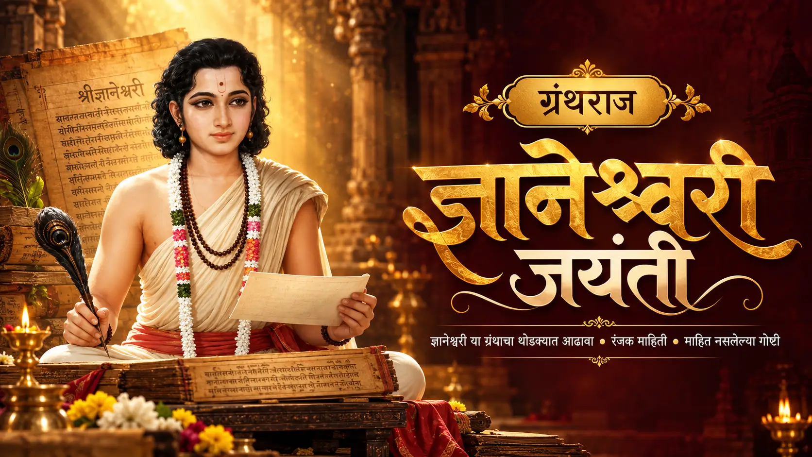 संत ज्ञानेश्वर माऊली आणि ज्ञानेश्वरी ग्रंथ