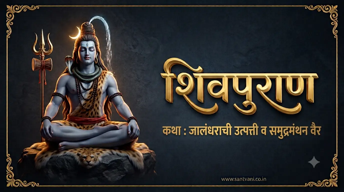 जालंधराची उत्पत्ती शिवपुराण युद्ध खंड कथा २२ अ