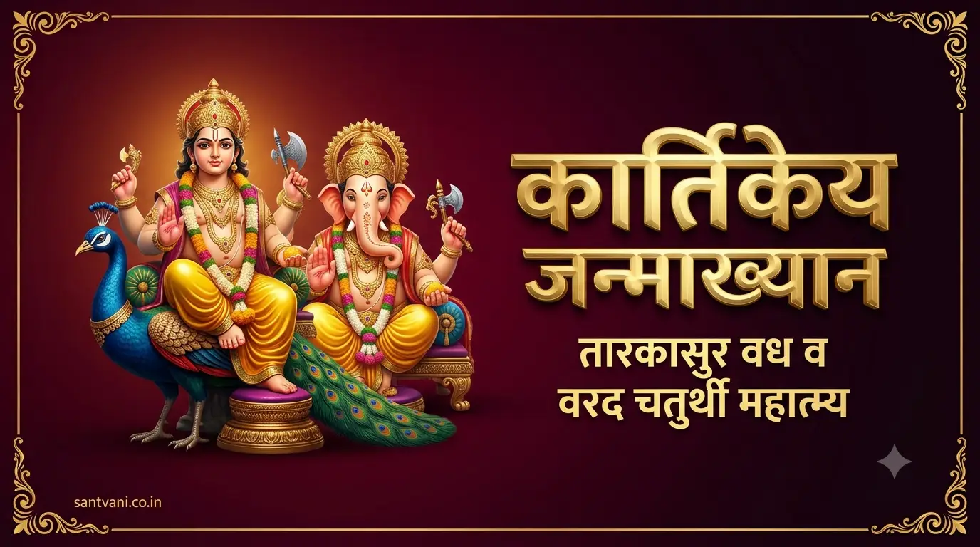 कार्तिकेय जन्माख्यान तारकासुर वध मयूरध्वज गणेश पुराण कथा