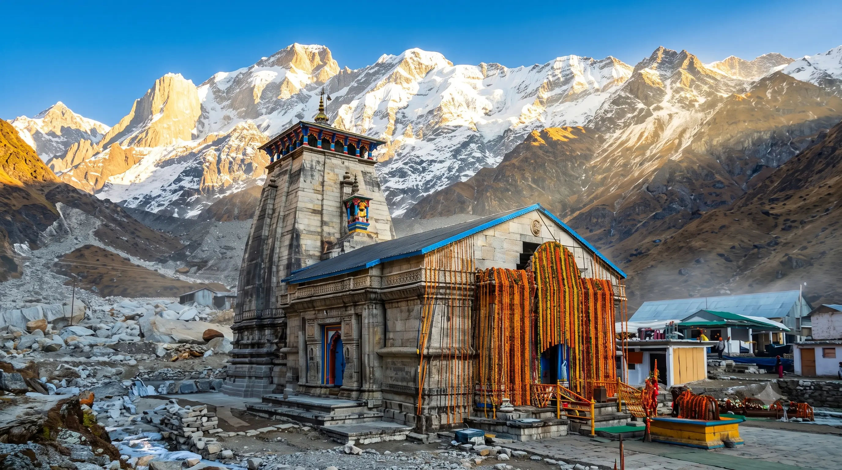 केदारनाथ ज्योतिर्लिंग मंदिर उत्तराखंड हिमालय