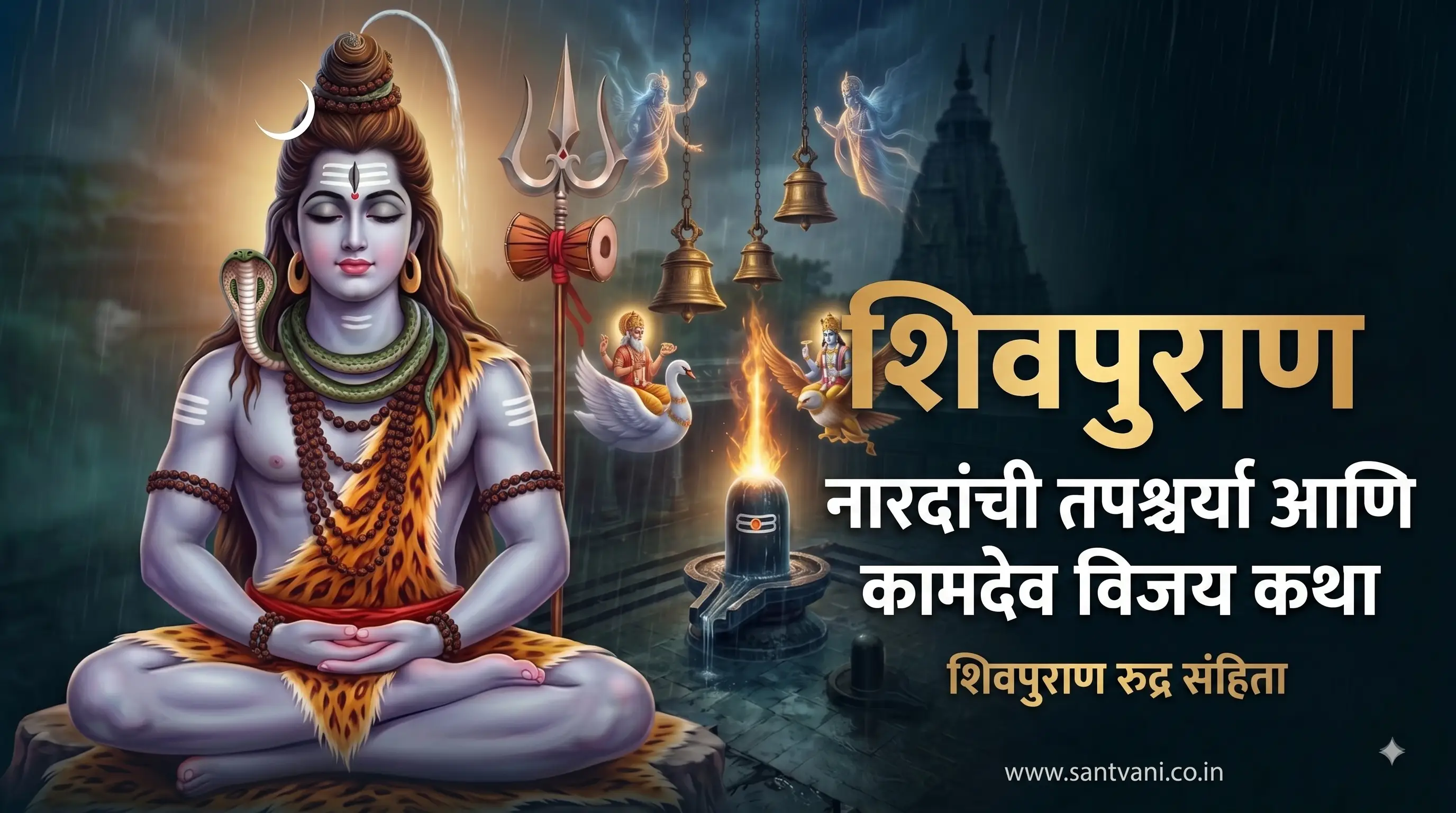 देवर्षी नारद तपस्या आणि कामदेव अहंपूर्ण विजय कथा