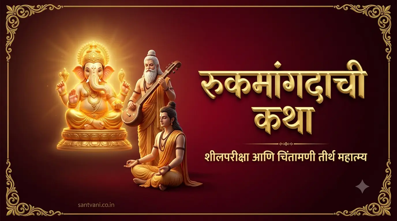 रुक्मांगद मुकुंदा वाचक्नवी ऋषी देवर्षी नारद चिंतामणी गणेश पुराण कथा