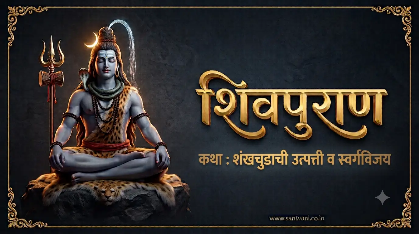 शंखचुडाची उत्पत्ती शिवपुराण युद्ध खंड कथा २३ अ