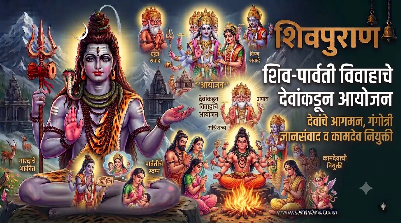 शिव-पार्वती विवाहाचे देवांकडून आयोजन