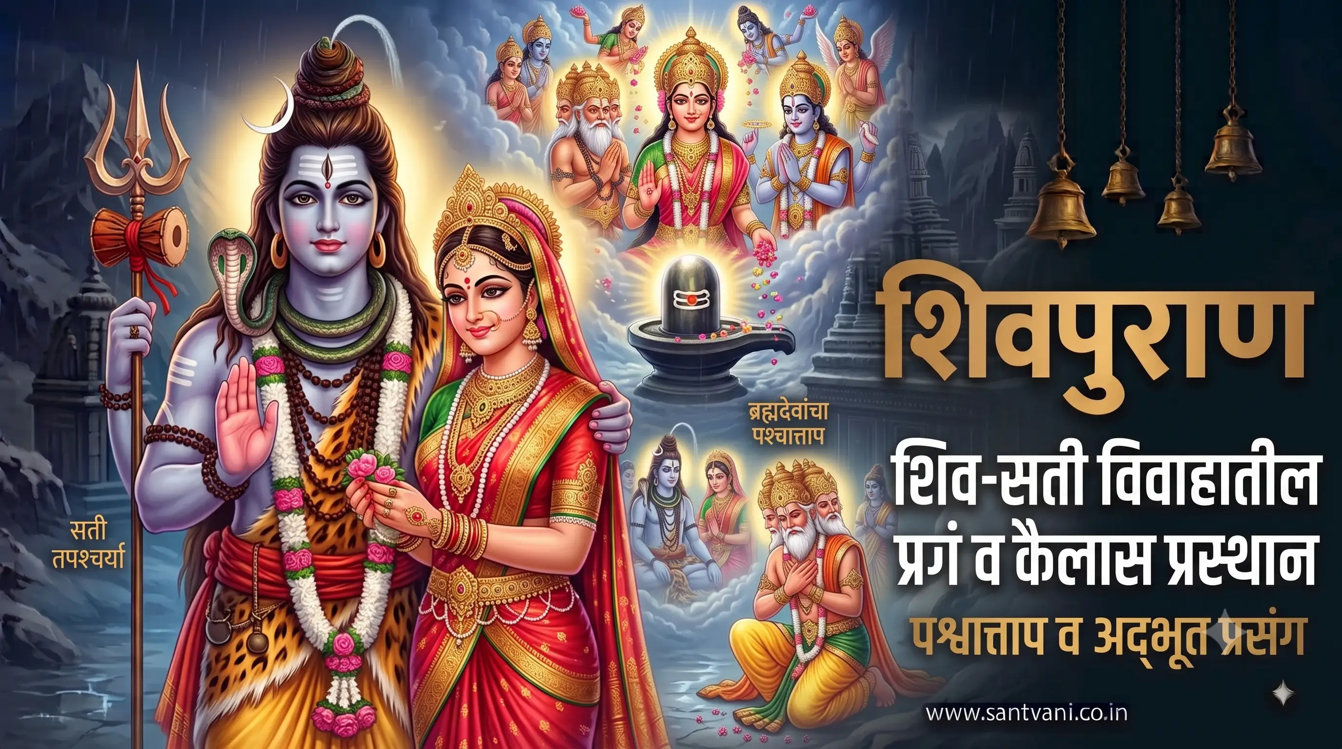शिव-सती विवाहातील अद्भूत प्रसंग व कैलास प्रस्थान