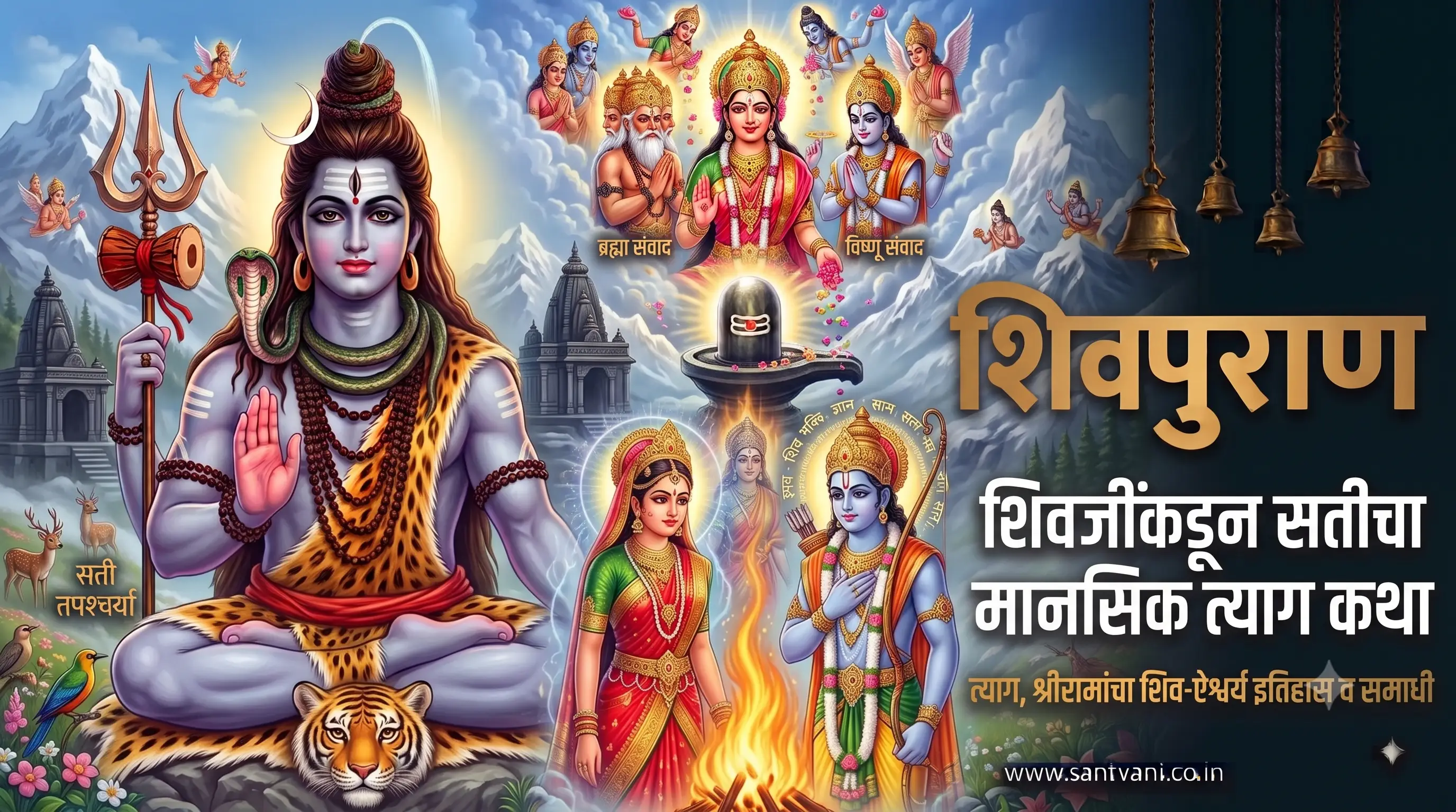 शिवजींकडून सतीचा मानसिक त्याग व समाधी