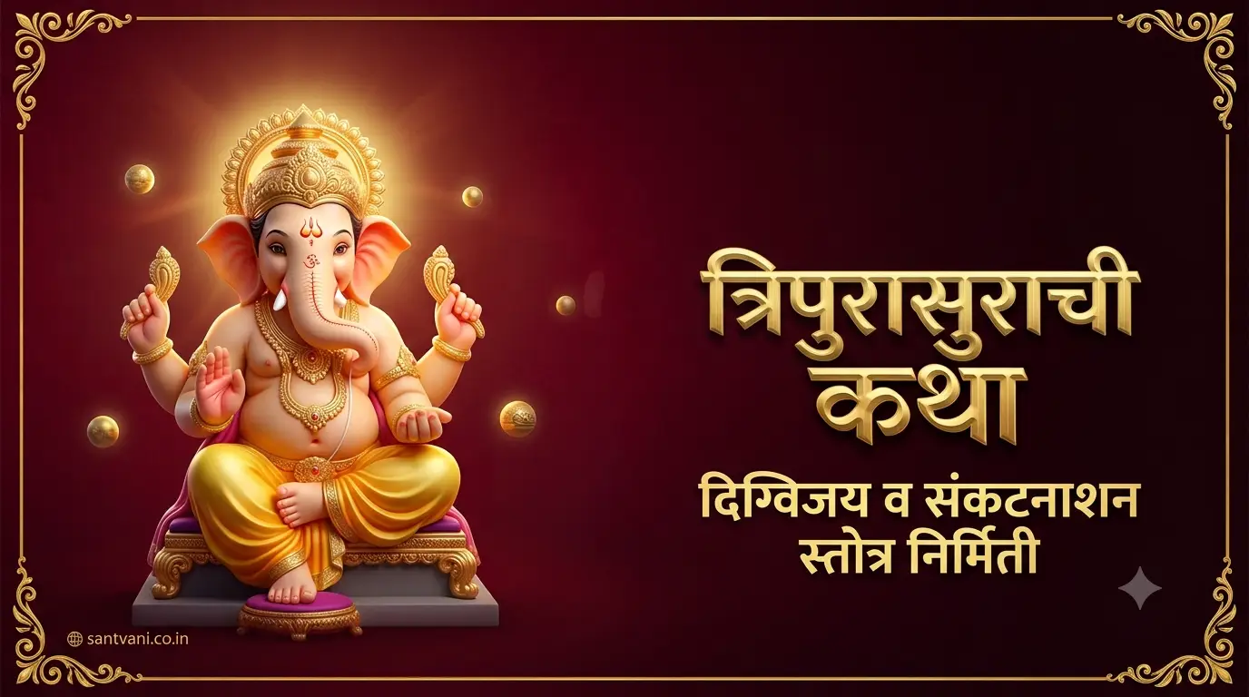त्रिपुरासुर गणेश पुराण संकटनाशन स्तोत्र निर्मिती कथा