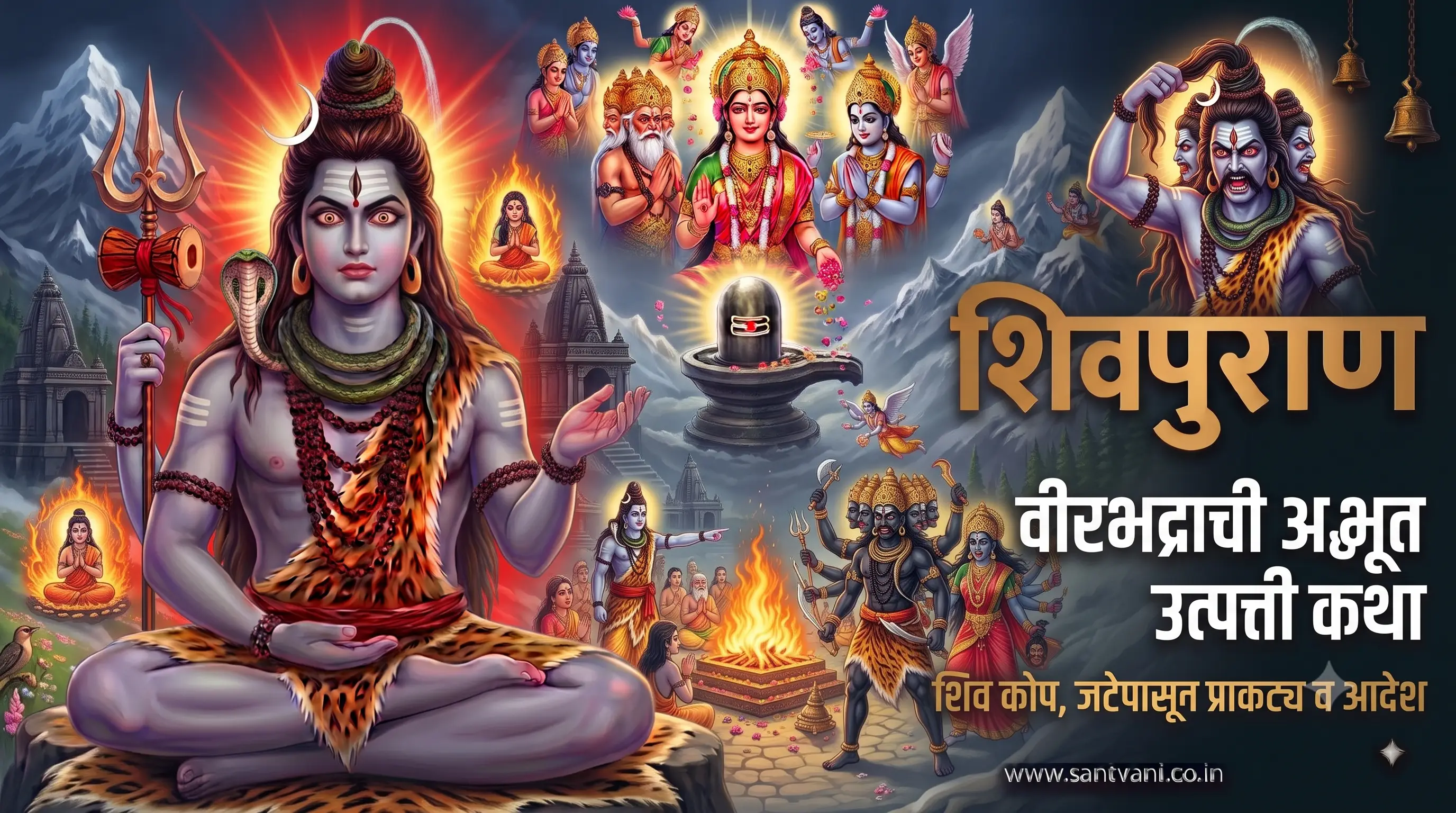 वीरभद्राची अद्भूत उत्पत्ती व शिव कोप